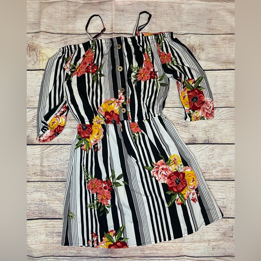 Girl’s cold shoulder dress